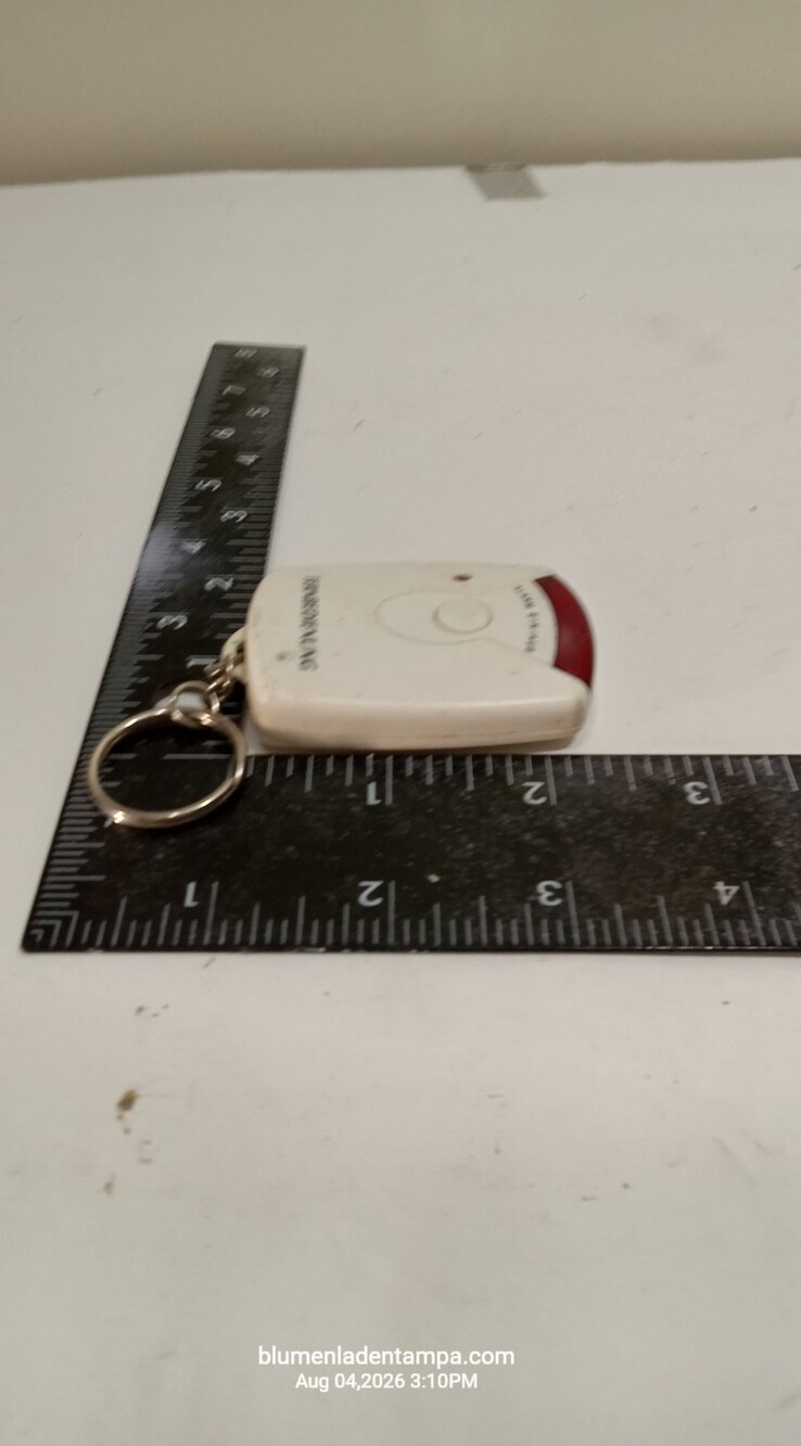 Vebo XL 91062 Remote Control Keychain Alarm Fernbedienung White